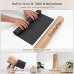 1.6mm Thick Leather 15x72 Inch Non-Slip Mat, Waterproof Countertop Protector, Extended Dresser Topper/Kitchen Counter Mat, Obsidian Black - Image 3