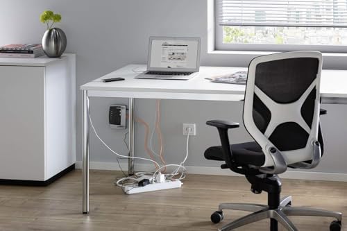Durable, Cable Management Box Organizer, Gray, Large - Image 4