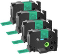 GREENCYCLE Compatible for Ptouch TZe-751 TZe751 AZE Tape 24mm 0.94 Inch 1" Black on Green Laminated Label Tape for PT2730 PT9600 PTD600VP PTD800W PTH500LI PTP700 PTP710BT PTP750W, 4 Pack by greencycle