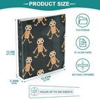 ALAZA Brainrot Tung Tung Tung Sahur (17) 3 Ring Binder 1.5 Inch Three Ring Office Binders w/clipboard & 3 Pockets, Hold 200 Sheets, 1 pc - Image 5