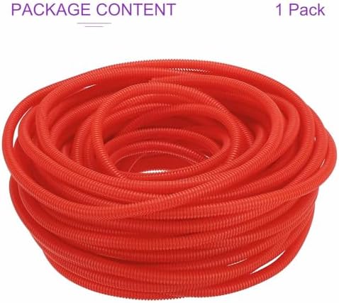 DMiotech 100ft Wire Loom Split Tubing 3/8 Inch(9.5mm) ID Red - Image 5