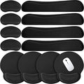 Yunsailing 12 Pcs Ergonomic Mouse Pad and Keyboard with Wrist Support Set Arm Rest Wrist Combo Gel Memory Foam Key Board Pad for Computer Laptop Gaming Office Typing Pain Relief by Yunsailing