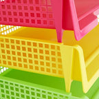 Bright Creations Teacher Supplies Letter Tray Organizer - 6-Pack Rainbow, 9 x 13 x 3 in - Stackable Paper Trays for Classroom & Teacher Desk Organizer - Image 4