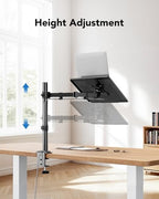 HUANUO Laptop Desk Mount - 17' to 32' Monitor Arm - Image 6