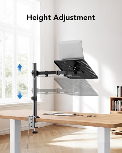 HUANUO Laptop Desk Mount - 17' to 32' Monitor Arm - Image 6