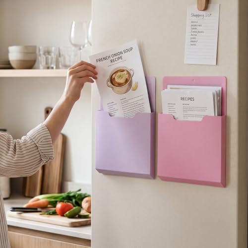Gilprop 8 Pack Magnetic File Folder Holder for Whiteboard Classroom Storage - Image 6