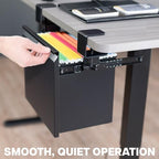 VIVO Black Clamp-on Under Desk Filing Cabinet, MOUNT-FCD1C-B - Image 5