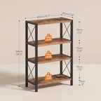 HOOBRO Desk Shelf, 4 Tier Stackable Desktop Bookshelf, Small Bookcase - Image 3