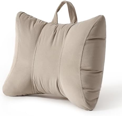 Back Support Cushion for Office Chair and Car Seat, Warm Beige by Ailuteie