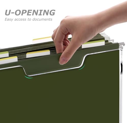 DINGHUO Acrylic Hanging File Organizer Box with Handles - Image 5