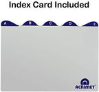 Acrimet 6 x 9 Card File Holder Organizer Box Metal Base Heavy Duty (AZ Index Cards and Divider Included) (Green Color with Crystal Plastic Lid Cover) - Image 7