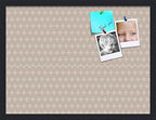 PinPix 24x18 inch Cork Bulletin Board. This Decorative Framed Pin Board Comes with Diamond Pattern in Light Pink and Cream Design and Satin Black. Ideal for Home, Office Decor or School (PinPix-294) by PinPixBulletinBoards