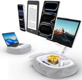 Tryone Tablet Pillow Holder & Laptop Stand : Lap Adjustable iPad Holder with Snack Bowl,Soft Plush Pillow & 360° Rotating Detachable Support Arm for 4.7-16.1 Kindle Phone Tablet Laptop (Gray) by Tryone