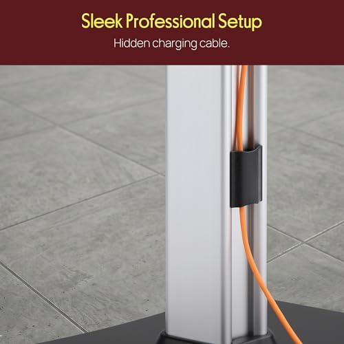 Pyle Anti-Theft Tablet Security Stand Kiosk-Heavy Duty Aluminum Metal Floor Standing Mount Tablet Case Holder Display w/Height Adjustable Pole,Fits iPad Mini 2 3 4 Air Samsung Tablets-Pyle PSPADLK60 - Image 6