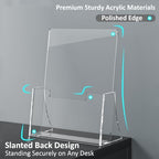 Acrylic Brochure Holder 6'' x 9'', 6 Pack, Clear Flyer Holder,Display Stand - Image 3