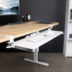 VIVO White Extra Large Clamp-on 34 x 11 in Keyboard Tray, MOUNT-KB15EW - Image 2