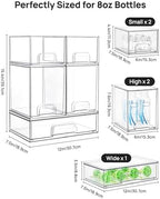 Vtopmart Clear Stackable Storage Drawers Set of 5, Plastic Organizer Bins - Image 3