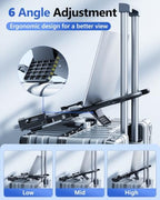 Ergonomic Adjustable Luggage Laptop Stand - 6 Angle Adjustment - Image 6