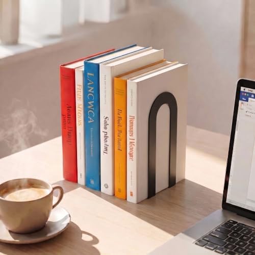 Sanwarm Bookends, 12 Pack, Metal, for Home Office Desk Shelves Modern - Image 5