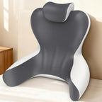 22" XL Reading Pillow Sitting in Bed,Back Support & Armrests(Grey & White) by HAMYODO