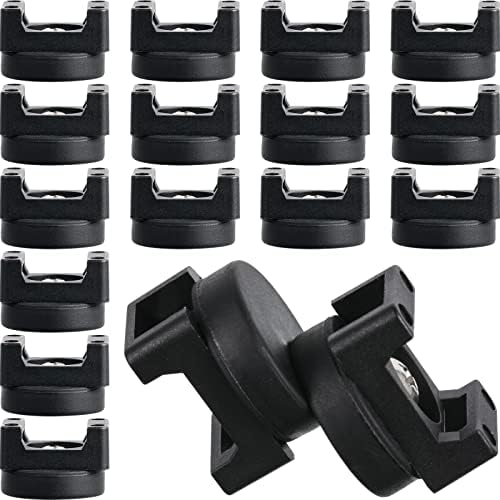 Yookeer 15 Pcs Magnetic Zip Tie Mount Cable Clips Black, 22 mm by Yookeer