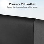 Aothia Leather Desk Pad Protector, Office Desk Mat, Large Mouse Pad, Laptop Desk Pad, Non-Slip PU Leather Desk Blotter, Waterproof Desk Writing Pad for Office and Home (Black, 47" x 24") - Image 2