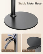 NiceVeedi 10.2” Magnetic Desk Ring Light with Stand, 5000mAh Rechargeable Desktop Ring Light for Phone，3 Color Foldable Selfie Light for Live Stream/Makeup/TikTok/YouTube/Photography/Zoom/Vlogging - Image 6