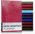 Gallery Leather Desk Monthly Planner 2026-2027 Acadia Wild Rose by GalleryLeather