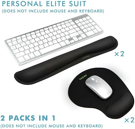 VAGAU Premium Keyboard Wrist Rest and Mouse Pad Wrist Support for 2 Pack - Image 6