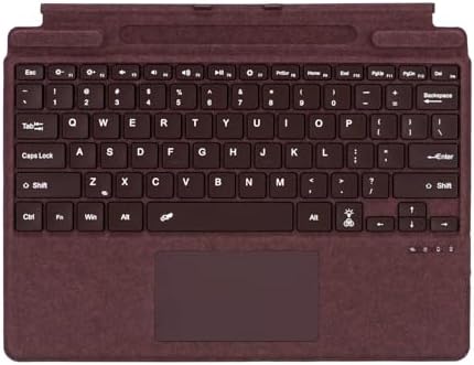 mobee Keyboard for Microsoft Surface Pro Copilot+ (11th Edition) / Pro 11/10 / 9/8 / X, 13 inch, Detachable Type Cover with Touchpad, Pen Holder (Burgundy) by mobee