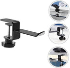 KICHOUSE 2pcs Under Desk Headphone Holder Metal Hanger Hook for Headsets Versatile Earphone Mount for Bedrooms Living Rooms - Image 4
