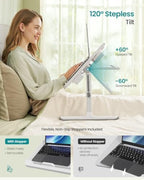 SONGMICS Bed Laptop Desk, Foldable, Adjustable Height, 15.7 x 22 Inches - Image 4