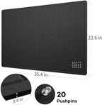 Felt Bulletin Board 36x24 inches, Decorative Pin Board for Home & Office - Image 5