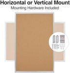 Staples Cork Bulletin Board, Aluminum Frame, 3x2 Ft, Self-Healing - Image 4
