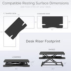 VIVO Black 42 in Standing Desk Converter, DESK-V042KB - Image 6