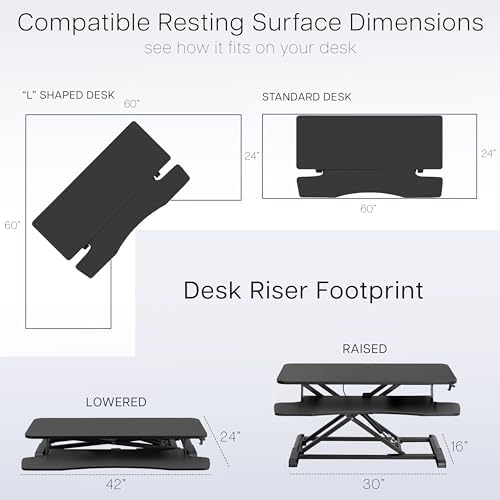 VIVO Black 42 in Standing Desk Converter, DESK-V042KB - Image 6
