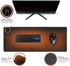 Classic Desktop Hand Warmer Heated Desk Pad – Large Heated Desk Mat for Cold Office & Home, PVC Leather Heated Mouse Pad for Keyboard & Mouse, Auto Shut-Off - Image 2