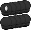10 Pack Ergonomic Mouse Pad with Wrist Rest Support, Gel Memory Foam Computer Pad for Pain Relief & Comfort, Non-Slip Base for Gaming, Office, Home Use (Black) by Unknown