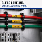 1P Heat Shrink Labels M21-125-C-342-YL M210 M211 BMP21 Yellow 0.235''x6.8' - Image 5