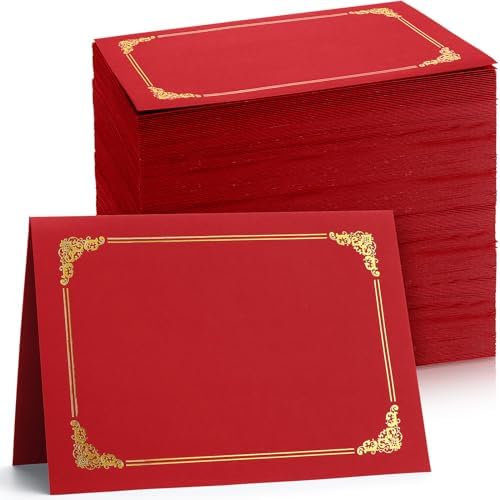 Fainne 80 Pcs 80 Pieces Certificate Holders Diploma Holder, Bright Red by Fainne