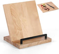 Wooden Recipe Book Holder& Kitchen Serving Tray for Kitchen Counter Decor by Unknown