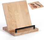 Wooden Recipe Book Holder& Kitchen Serving Tray for Kitchen Counter Decor by Unknown