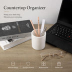Natural Marble Toothbrush Holder for Bathroom, Stone Pen Cup for Desk - Image 5