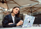 DONGKE for MacBook Air 13 Inch Case M5 2026 M4 2025 M3 M2 2024-2022 A3449 A3240 A3113 A2681, Plastic Hard Shell & Keyboard Cover & Screen Film for MacBook Air 13.6 Inch Case - Sea Shells - Image 3