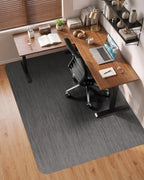 Modkin Extra Large Office Chair Mat for Hardwood Floor, 50" x 63", Black by Modkin