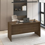 Furinno Roger Computer Desk, 60 Inch Rectangular Executive Desk with Modesty Panel, Home Office Desk with Thick Tabletop, Desk Cord Grommet, Scratchproof, for Home Study, Office, Modern Walnut by Furinno-FitsYourSpaceFitsYourBudget