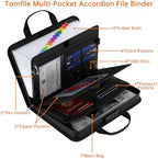 Tamfile Fireproof Accordion File Organizer with Lock, Document Organizer - Image 4