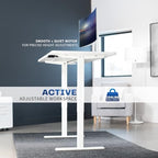 VIVO White 60 x 30 in Standing Desk, DESK-KIT-0W6W - Image 5