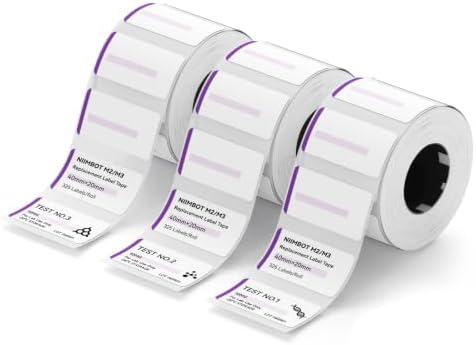 NIIMBOT M2/M3 Thermal Transfer Labels 3 Rolls, 1.57''×0.79'', Purple by NIIMBOT%C2%AE