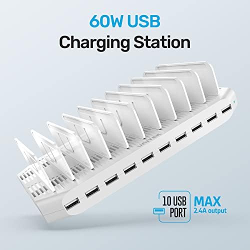 【10PCS】 Unitek 10-Port Charging Station, Fast Charger Dock for Multi-Device - Image 4